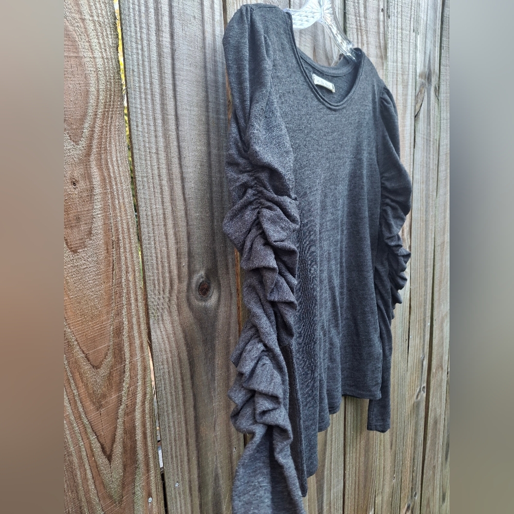 We The Free Charcoal Knit Top